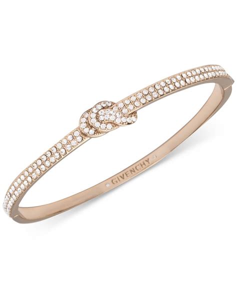 Givenchy Crystal Pavé Knot Bangle Bracelet 